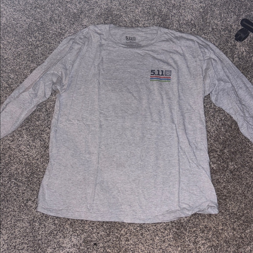 5.11 Tactical Heather Gray Logo Tee